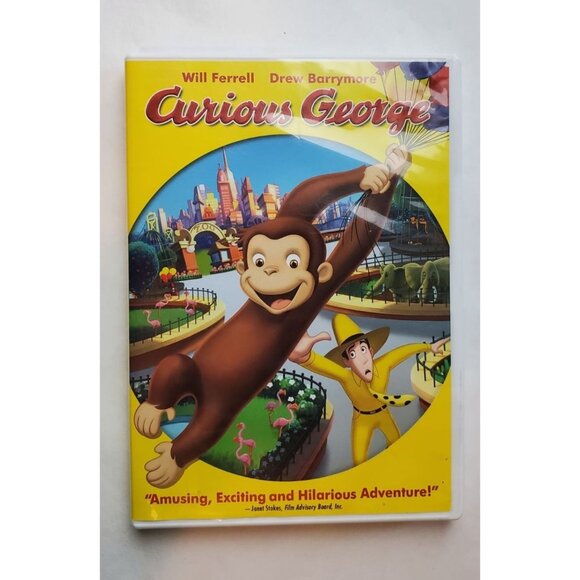 Curious George - DVD 2006 Widescreen - Will Ferrell Drew Barrymore - Picture 1 of 5